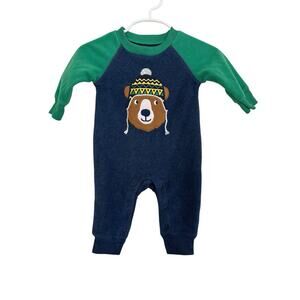 Carters Baby Boy Fleece 1 Pc Footless Outfit Size 3 Months.